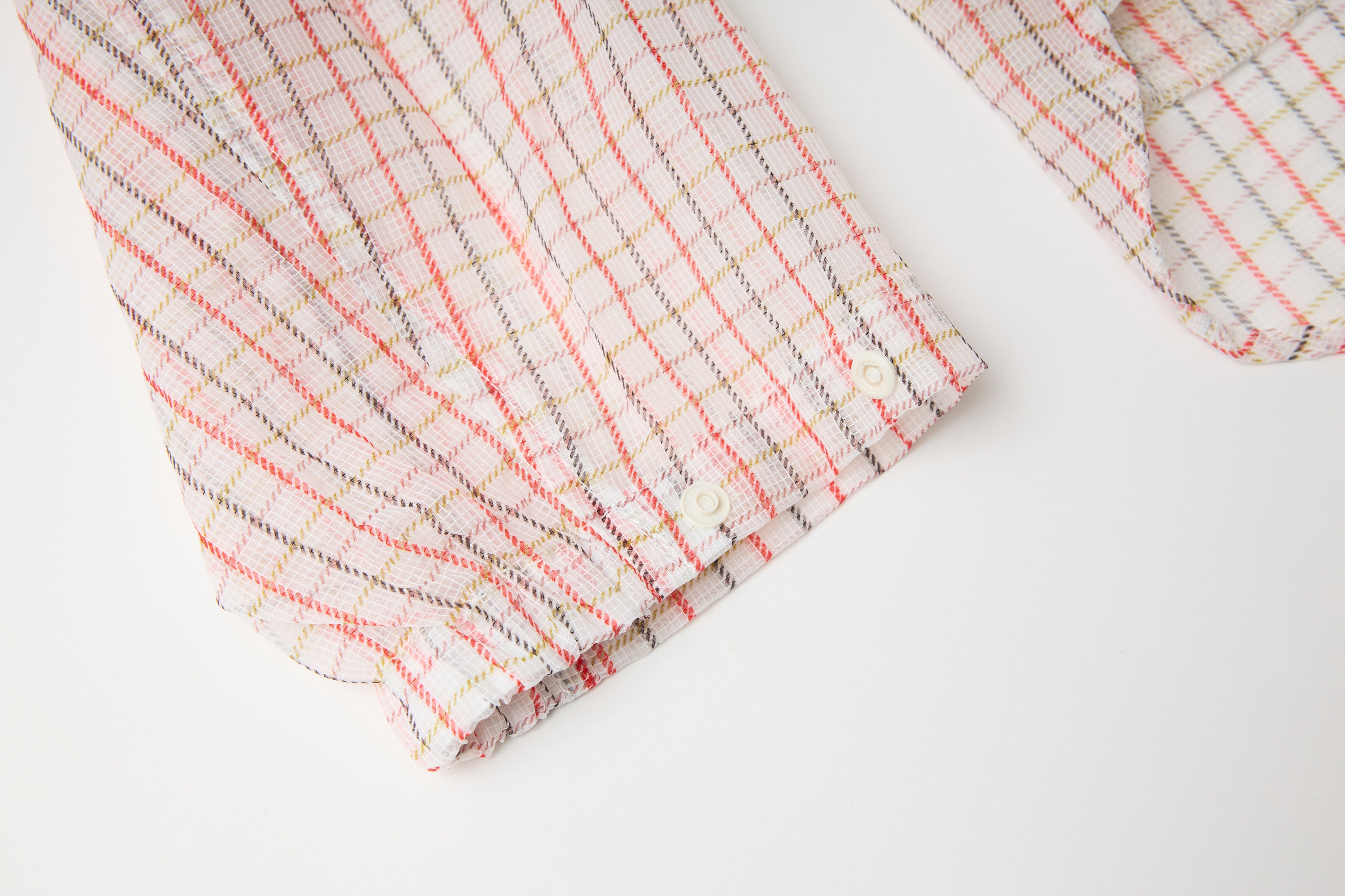 迷迭香×HNT MESH L/S SHIRT / Tattersall Check