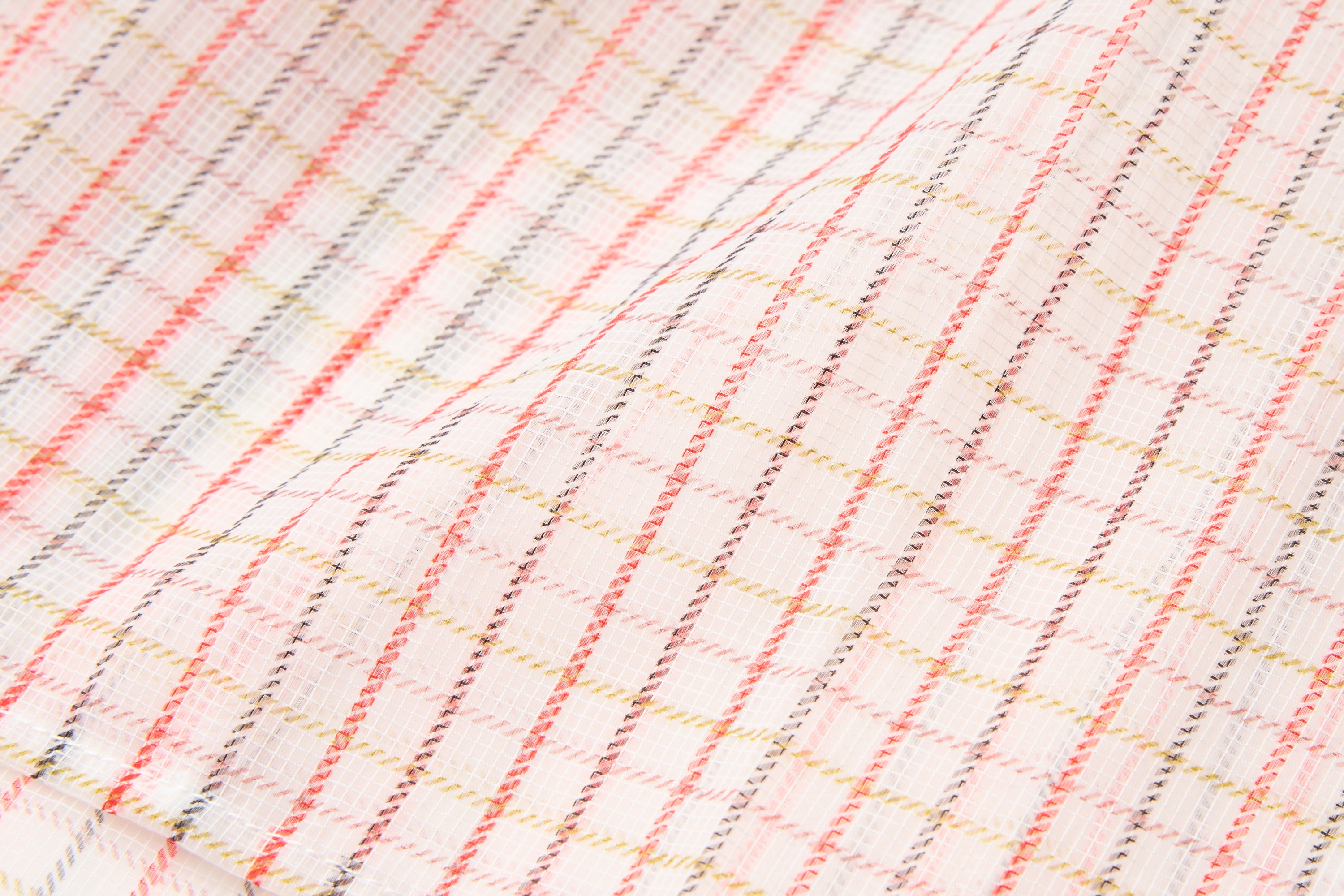 迷迭香×HNT MESH L/S SHIRT / Tattersall Check