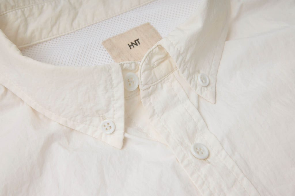 Nylon Button Down Shirt