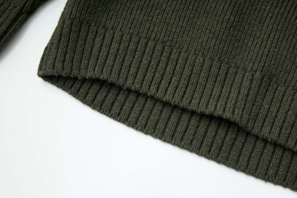ROUVER × HNT Henley Neck Sweater