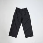 Polyester Wide Chino Trousers / Black