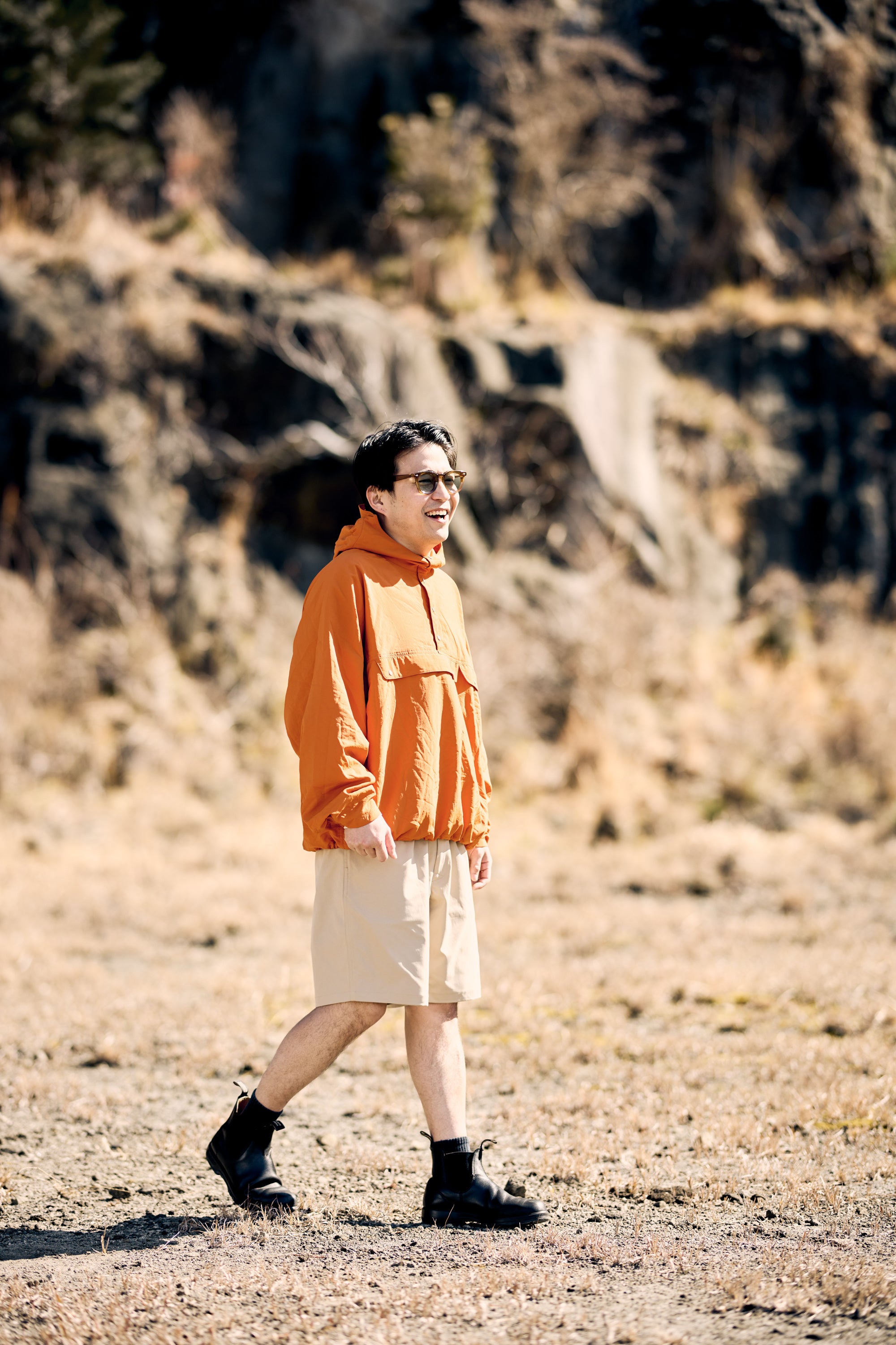 迷迭香×HNT Nylon Harvest Anorak / Orange