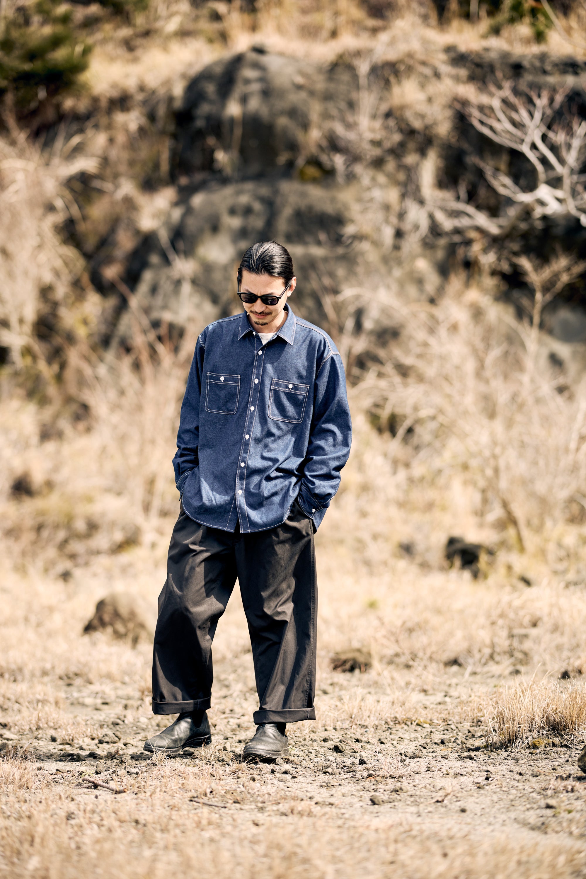 Denim Work Shirt / Blue