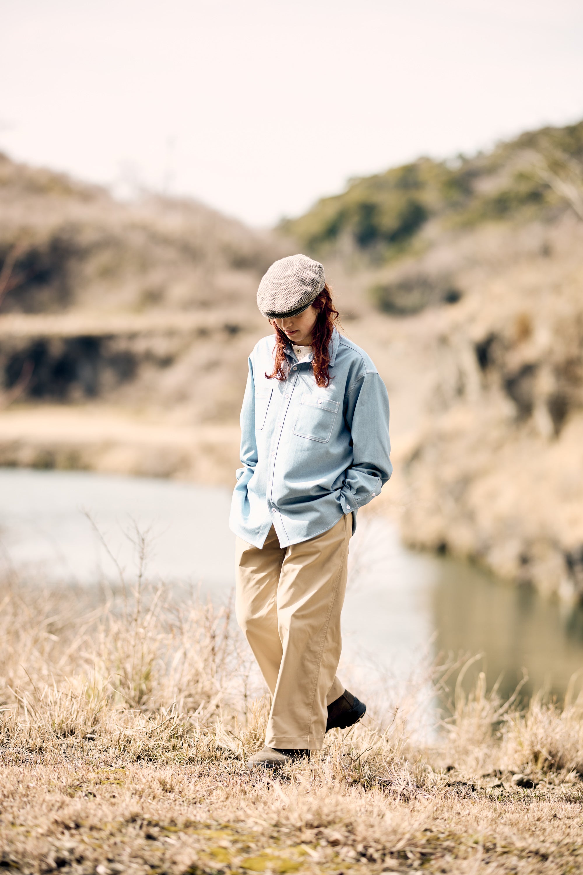 Denim Work Shirt / Light Blue