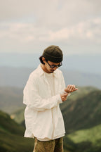 Nylon Button Down Shirt