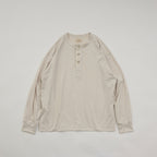 Polyester Henley Neck L/S T-shirt