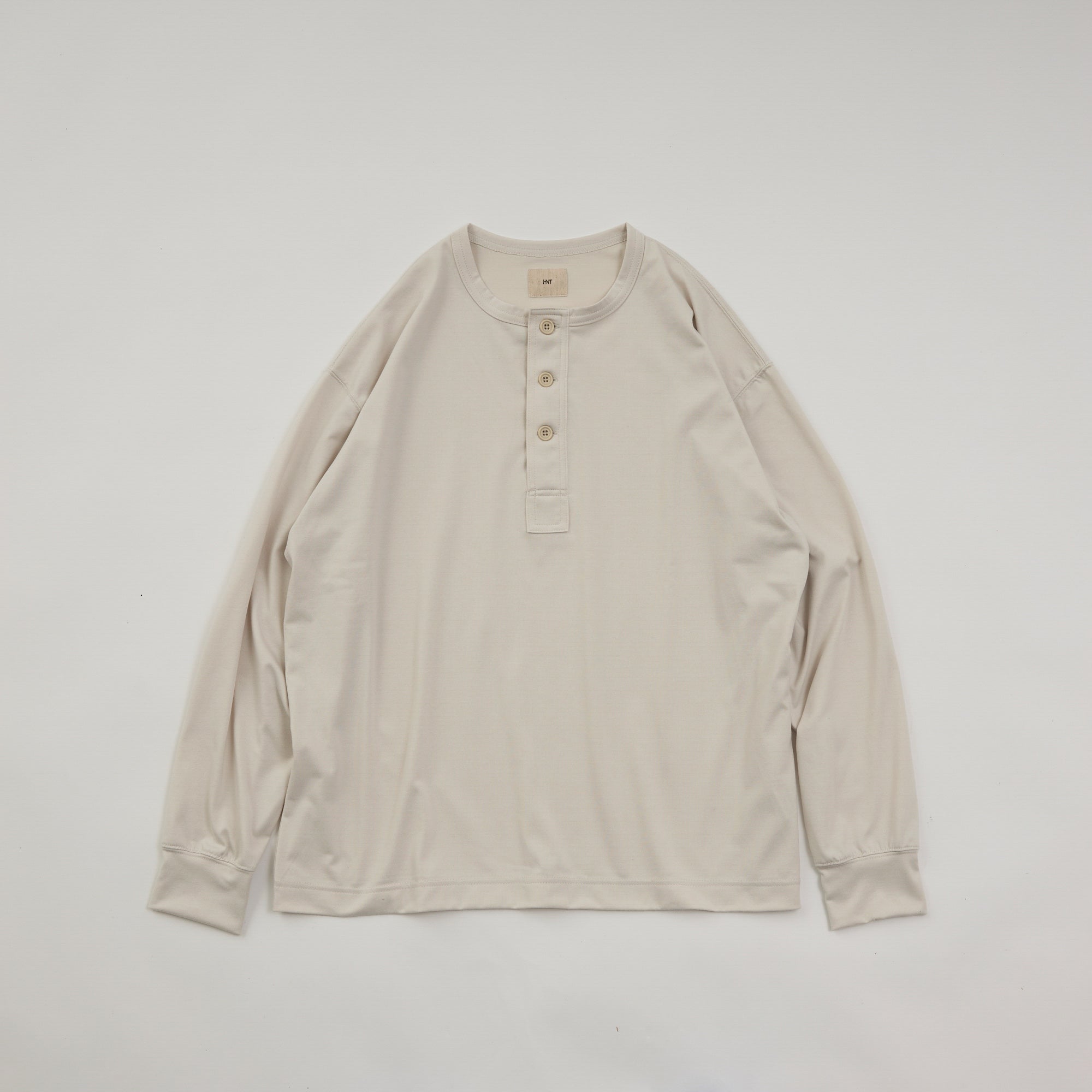 Henley Neck Long Sleeve T-shirt