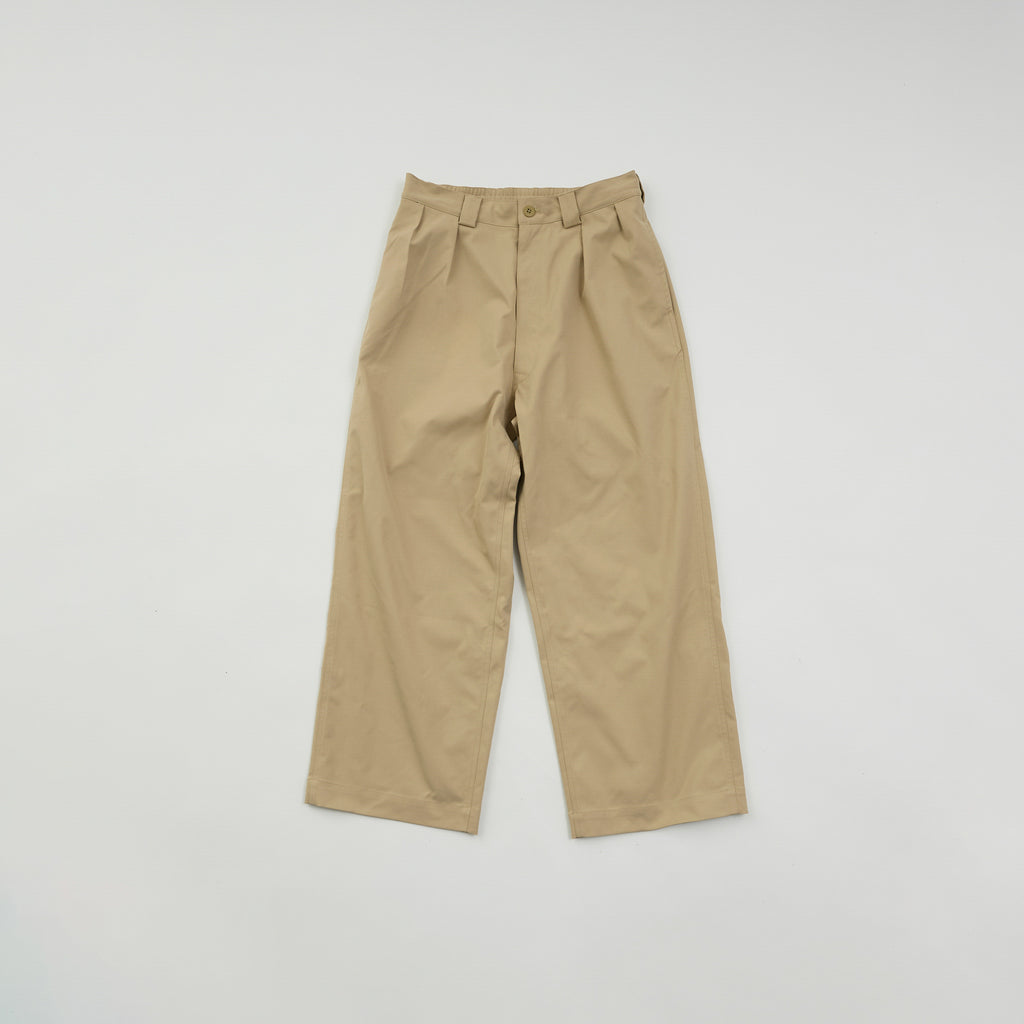 PE Wide Chino Trousers / Beige