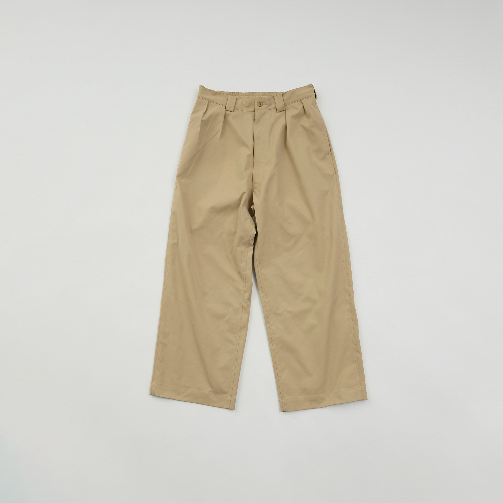 Wide Chino Trousers / Beige
