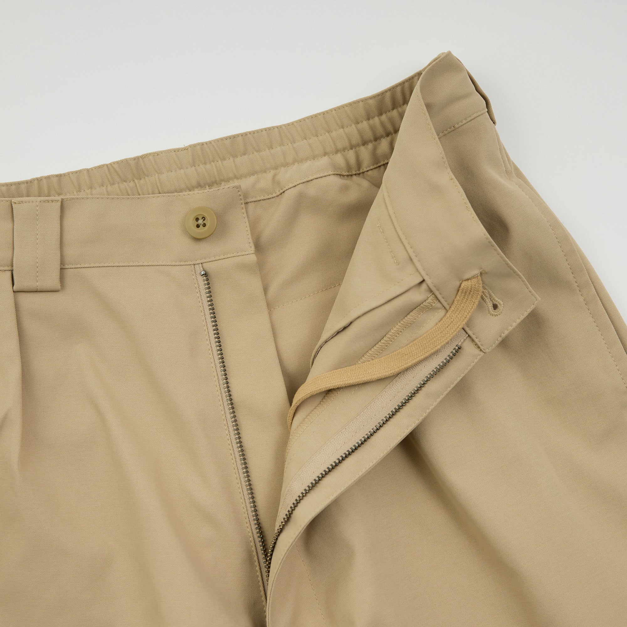 PE Wide Chino Trousers / Beige