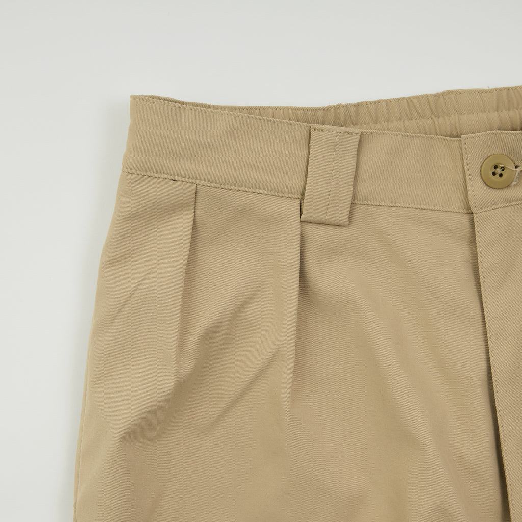 PE Wide Chino Trousers / Beige