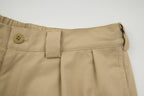 Polyester Wide Chino Trousers / Black