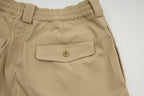Polyester Wide Chino Trousers / Black