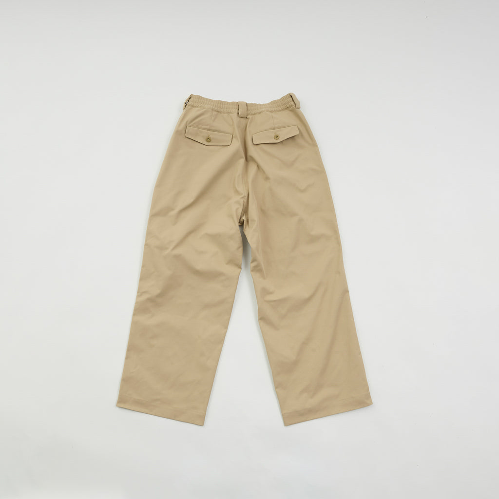 PE Wide Chino Trousers / Beige