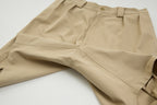 Polyester Wide Chino Short Trousers / Black