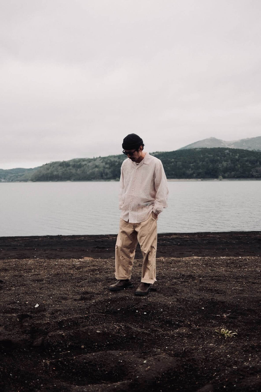 迷迭香×HNT MESH L/S SHIRT / Tattersall Check