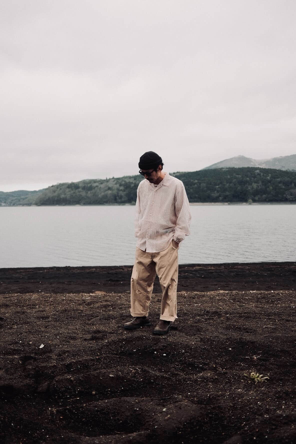 迷迭香×HNT MESH L/S SHIRT / Tattersall Check