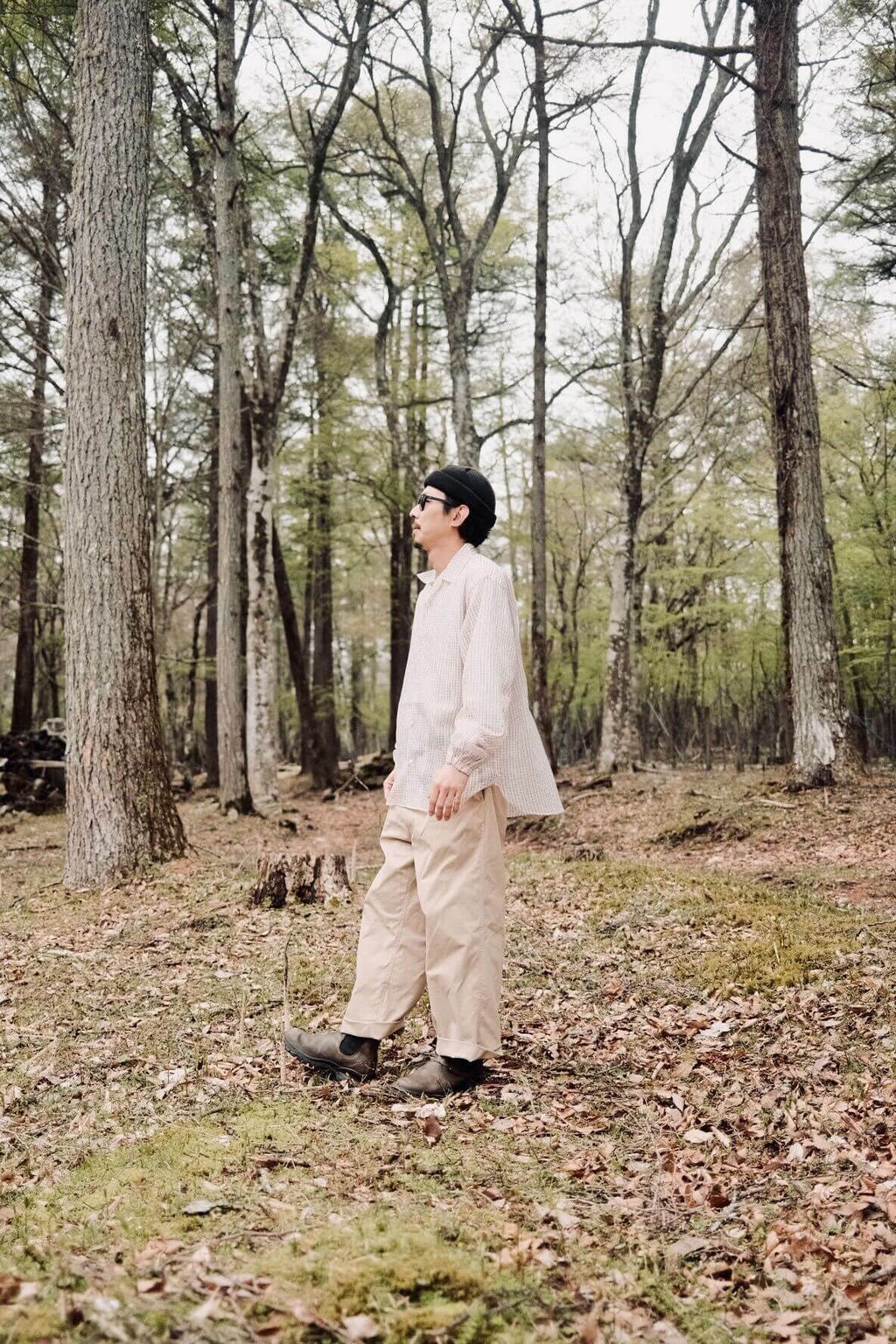 迷迭香×HNT MESH L/S SHIRT / Tattersall Check