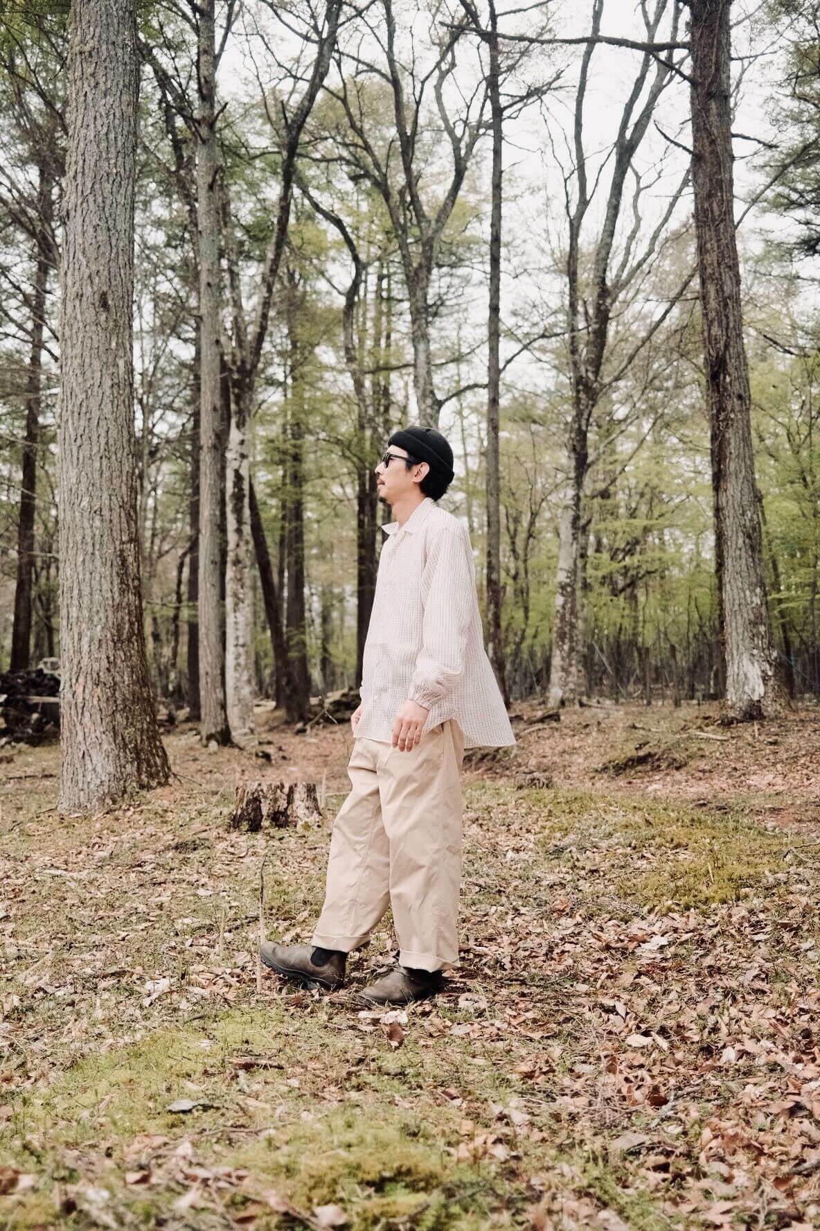 迷迭香×HNT MESH L/S SHIRT / Tattersall Check