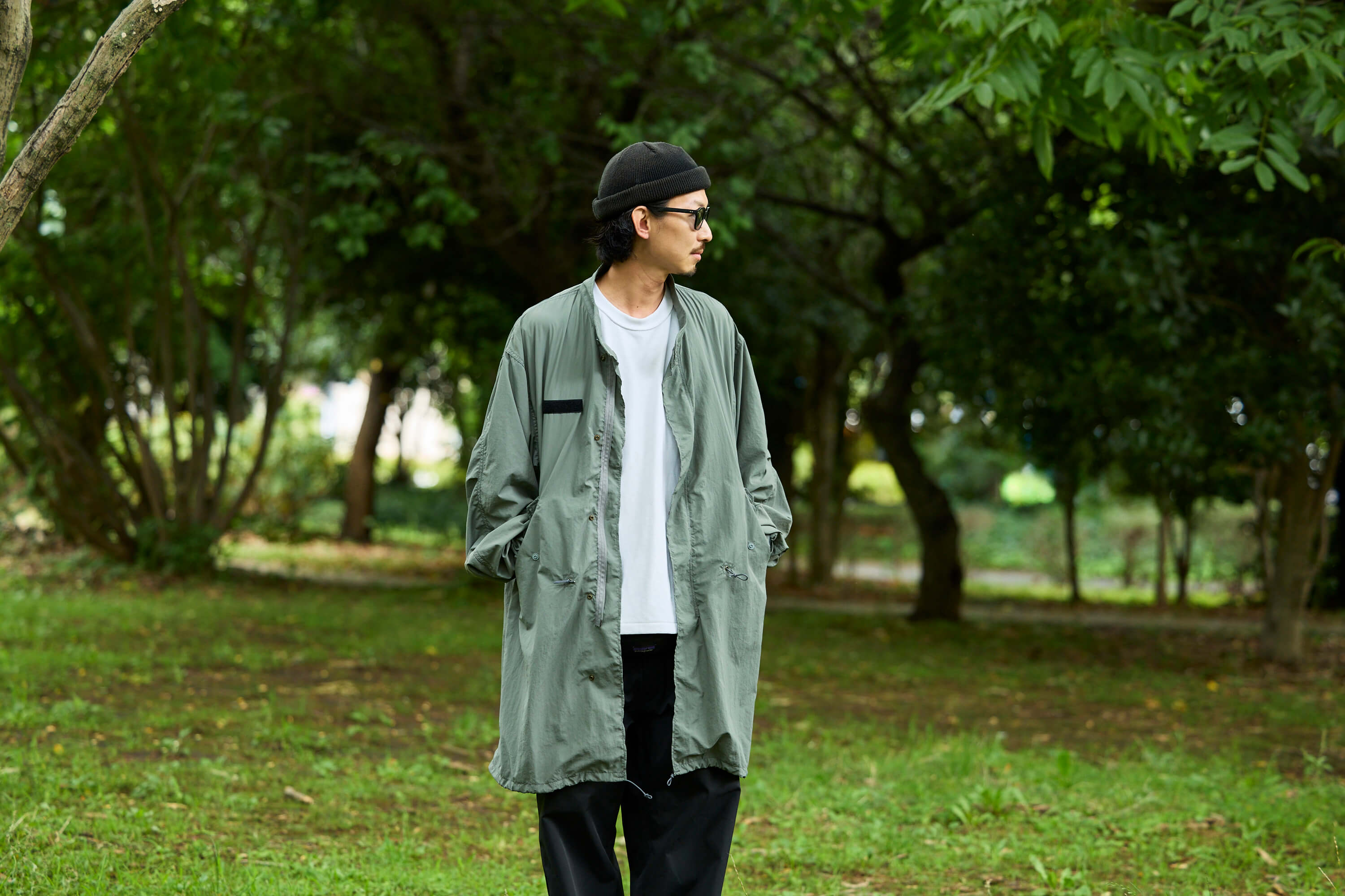 LOG × HNT M65 Fishtail Parka / Gray