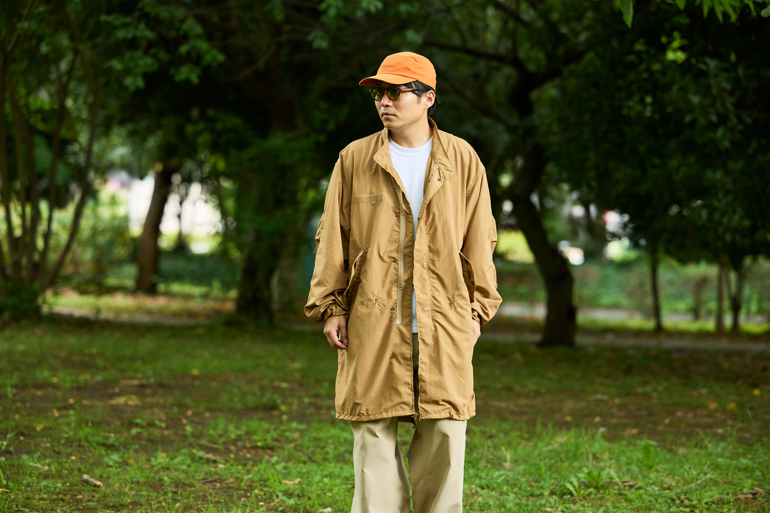 ジャケット・アウター LESS TAILOR LONG PARKA Dal Gold LOG × HNT M65 Fishtail Parka / Coyote