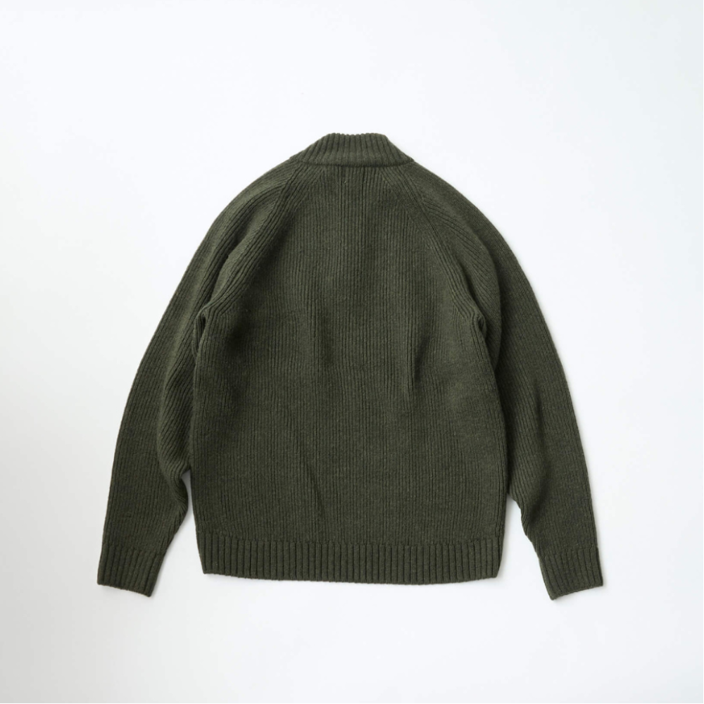 ROUVER × HNT Henley Neck Sweater